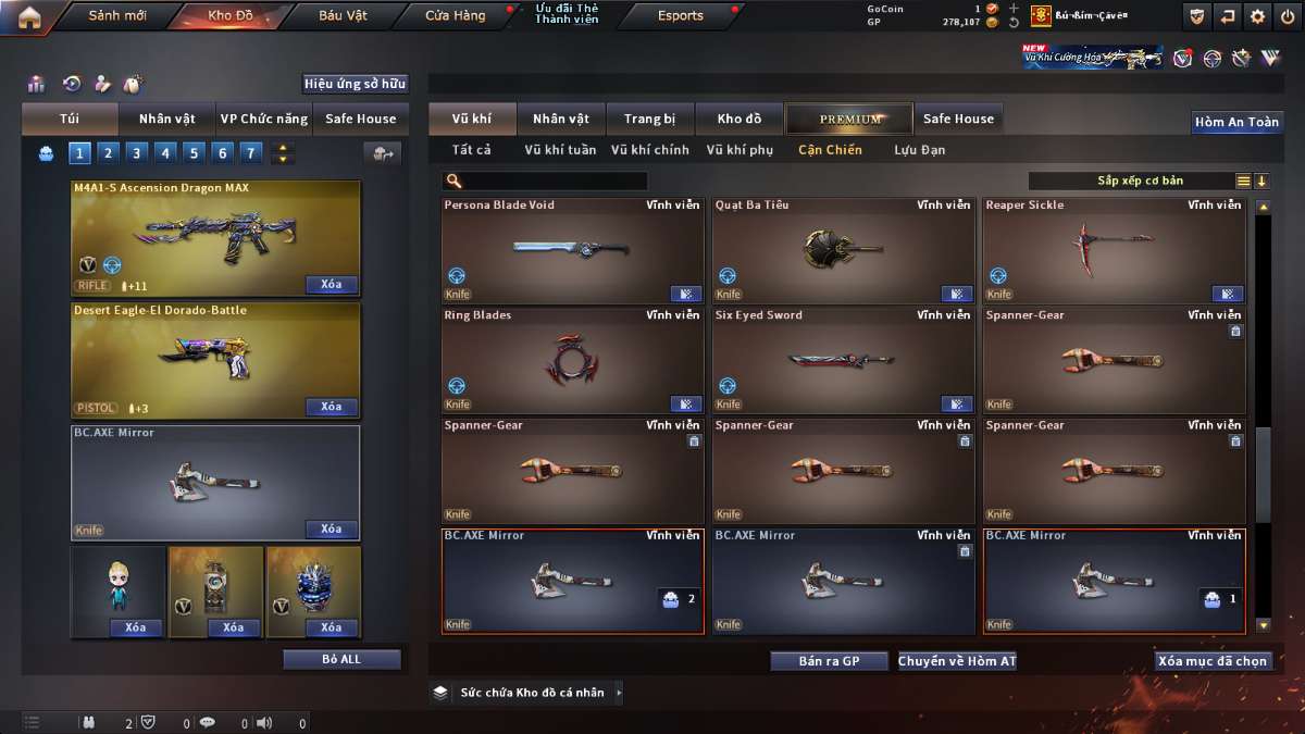 shop acc cf uy tin gia re